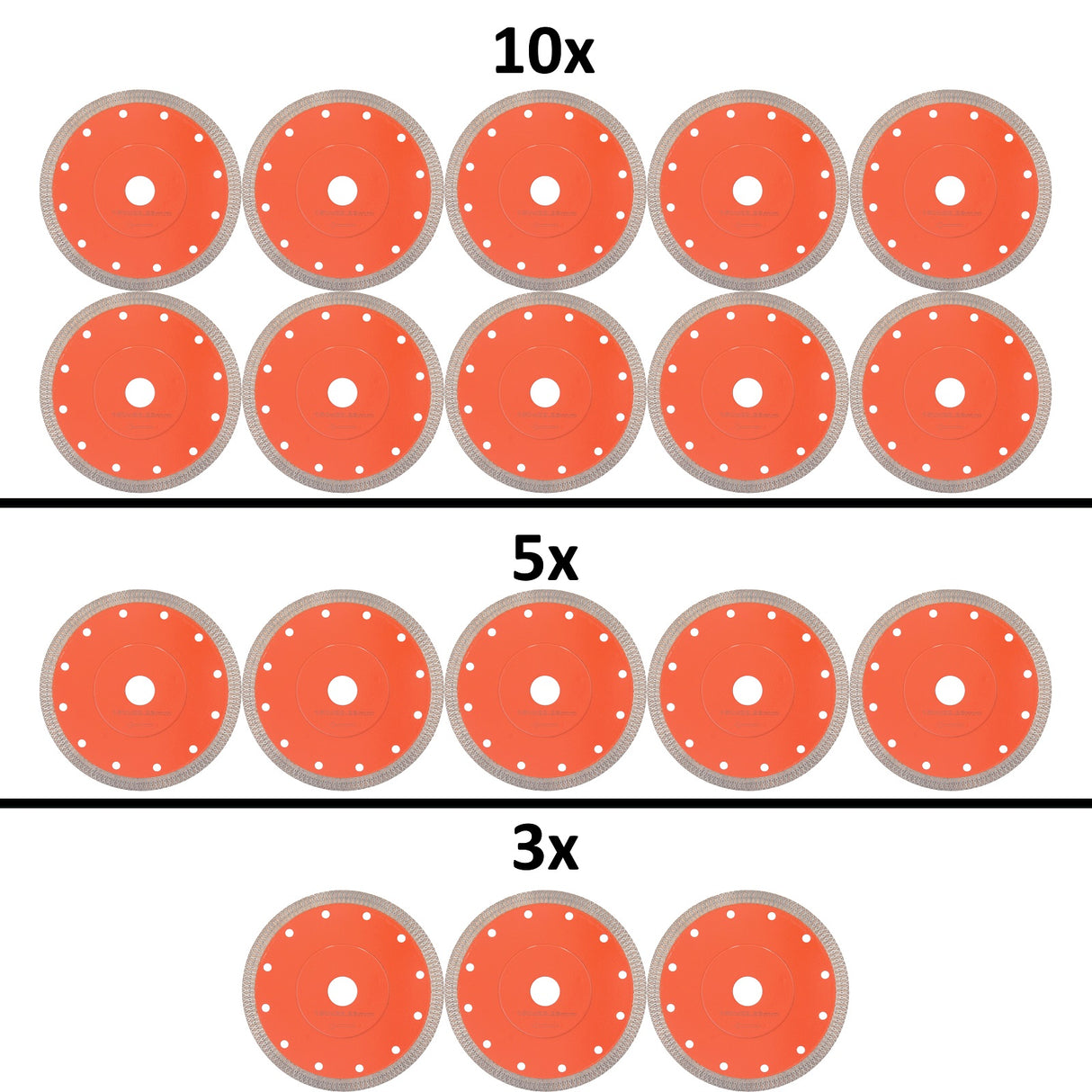 Diamanttrennscheibe Diamantscheibe Fliesen Durchmesser 150 mm Bohrung 22,23 mm