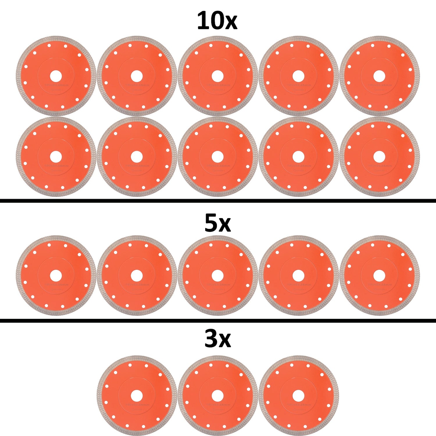 Diamanttrennscheibe Diamantscheibe Fliesen Durchmesser 150 mm Bohrung 22,23 mm