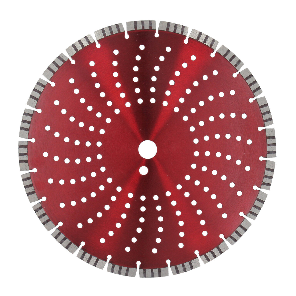 Close-up of the GEPCO MEGA LASER diamond blade showing the 15mm turbo segment.