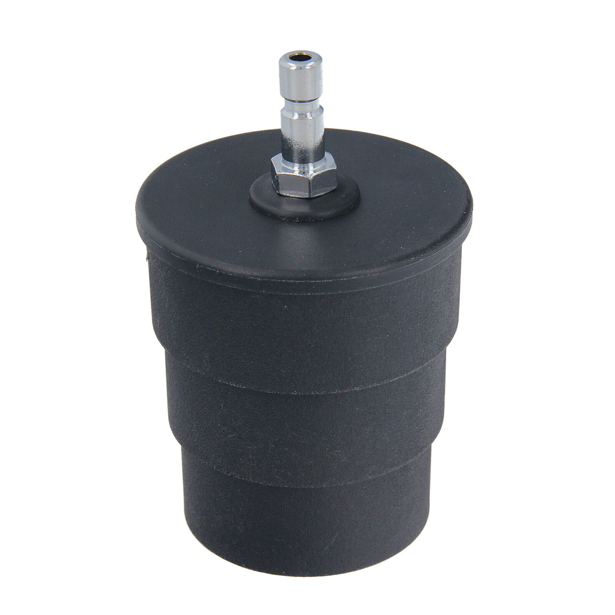 Turbo boost leak tester adapter with stepped sizes: 50mm, 55mm, and 60mm. Displays the complete adapter.