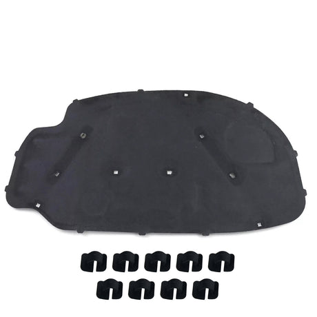 VW Golf V Jetta Engine Hood Insulation Mat - Precision Sound Deadening Pad with Mounting Clips