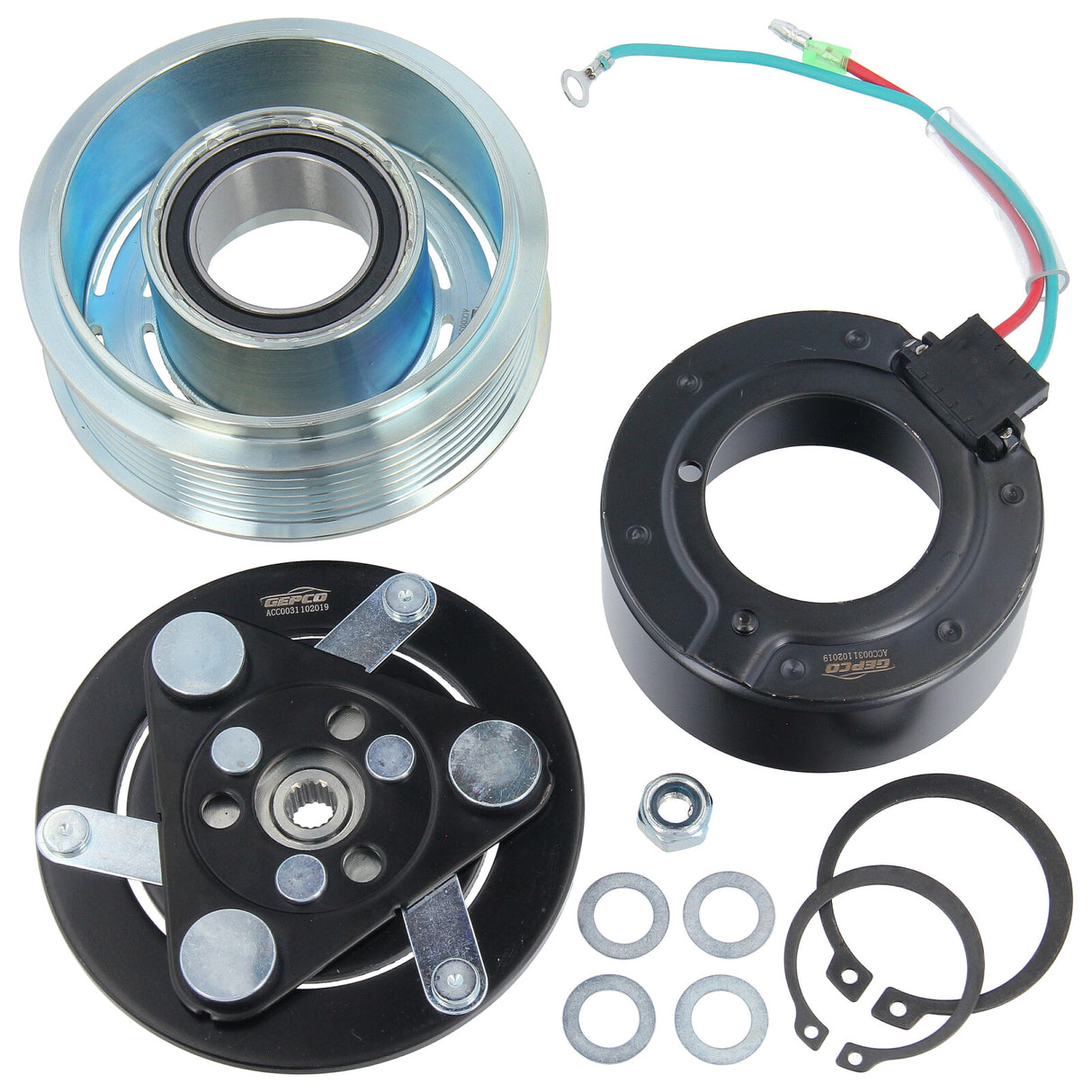 GEPCO Klimakompressor Magnetkupplung Riemenscheibe Magnetspule Honda Accord CL CR-V RD
