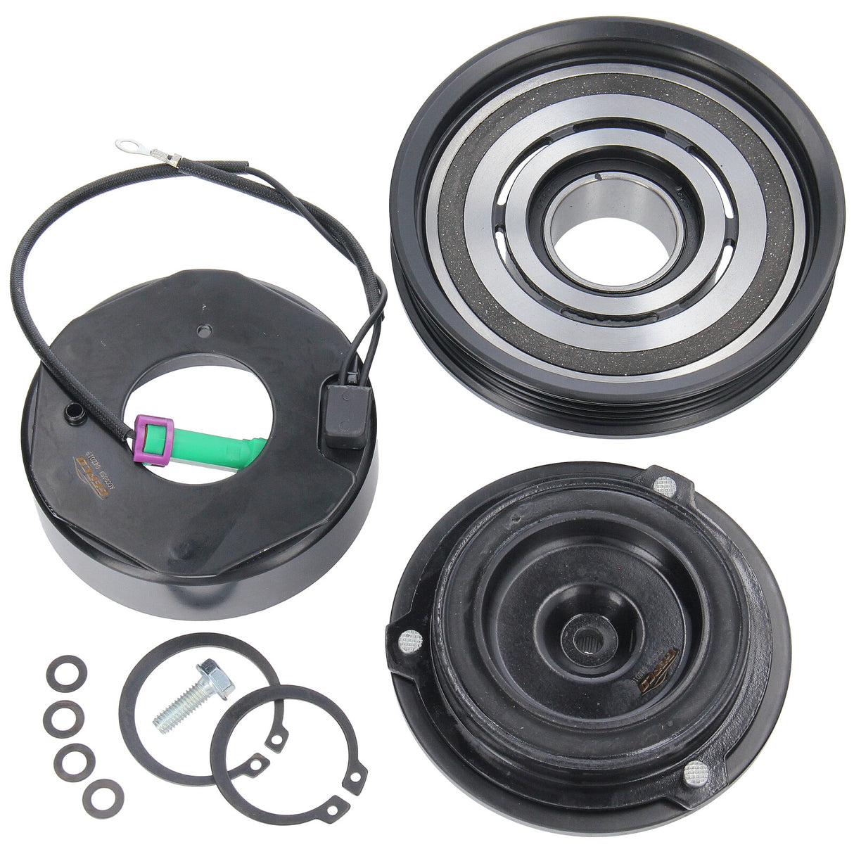 GEPCO Klimakompressor Magnetkupplung Riemenscheibe Magnetspule Audi A4 Skoda VW Passat