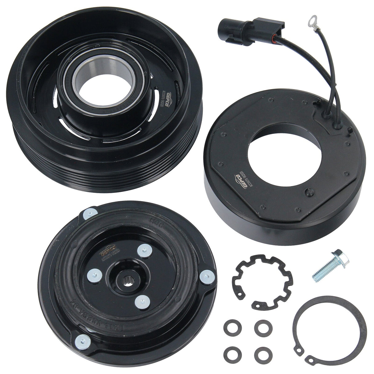 GEPCO Klimakompressor Magnetkupplung Riemenscheibe für Hyundai Santa Fe KIA Magentis