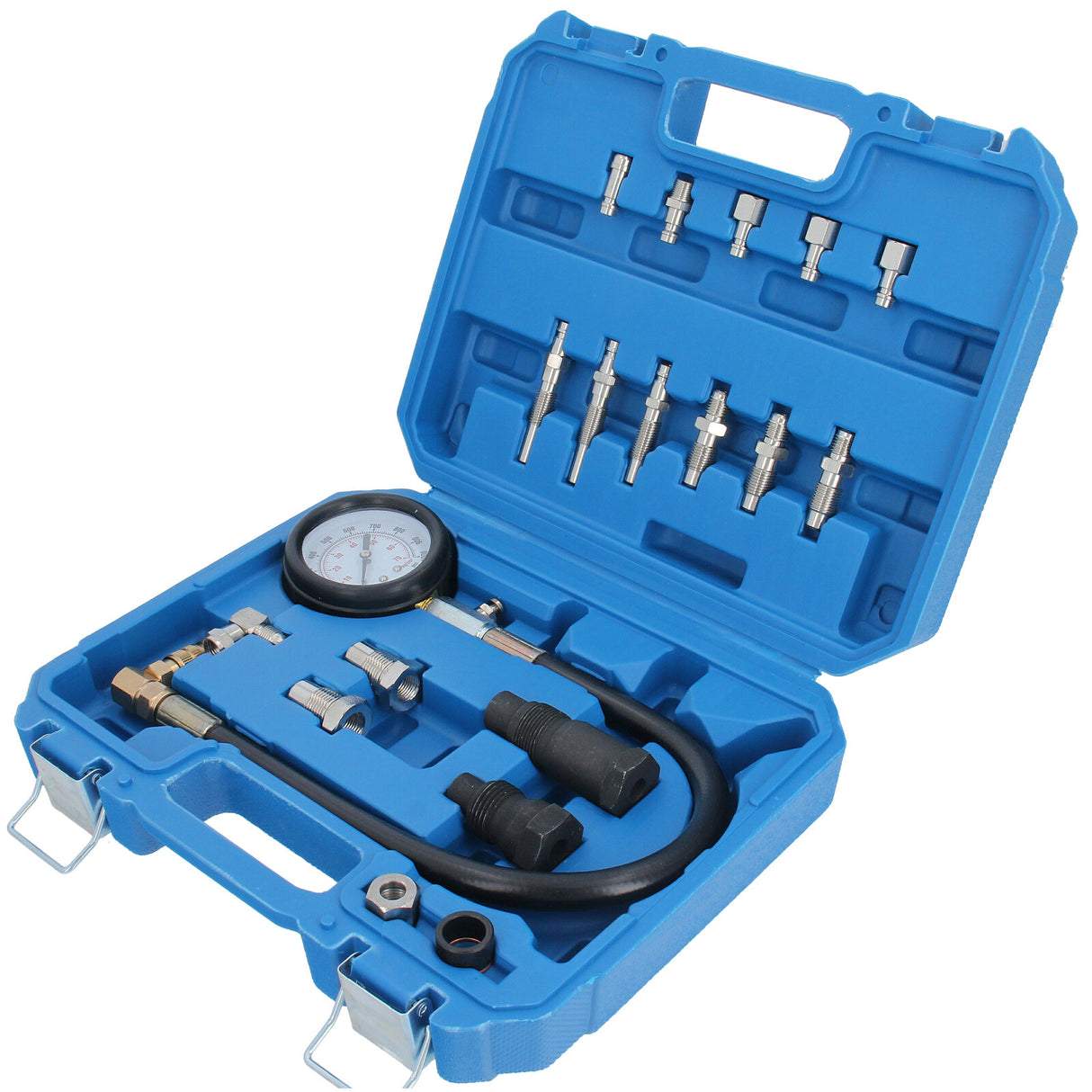 Kompressionsdruckprüfer Satz für Dieselmotoren Kompressionsdrucktester Diesel TDi CDI TD 0-70 Bar Pkw und Lkw Motor