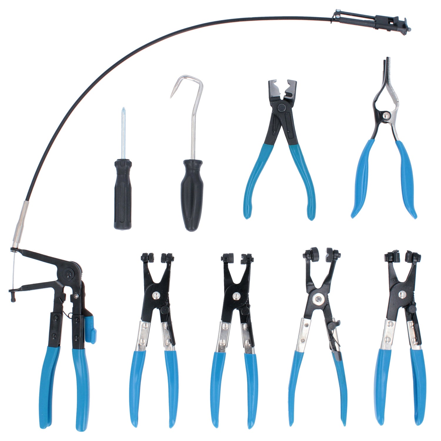Schlauchschellenzange Kit Schlauchklemmenzange Schlauchschelle Set Zangen 11-tlg