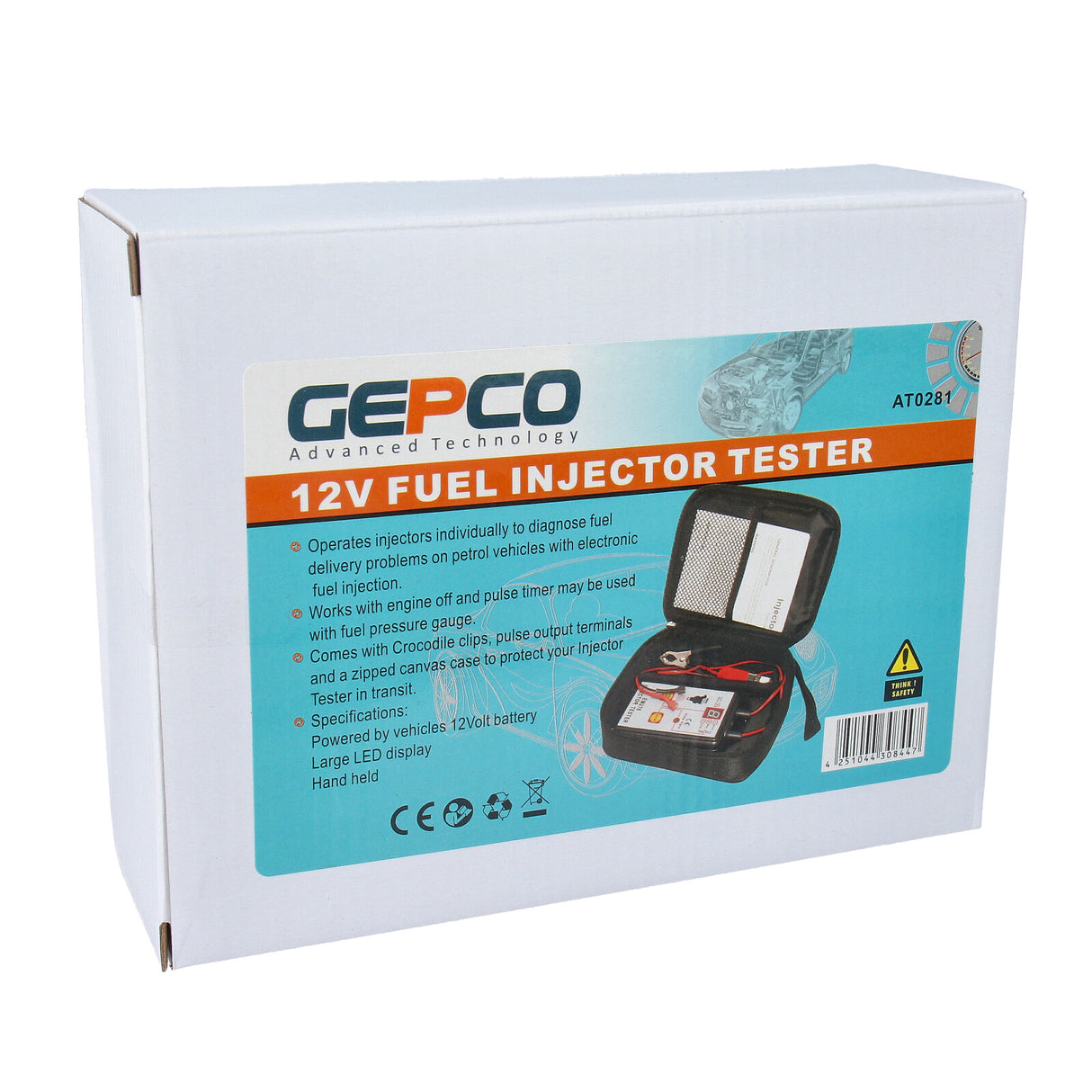 INJEKTION TESTER PRÜFER DIAGNOSEGERÄT WERKZEUG 12 V + Etui + Bedienungsanleitung