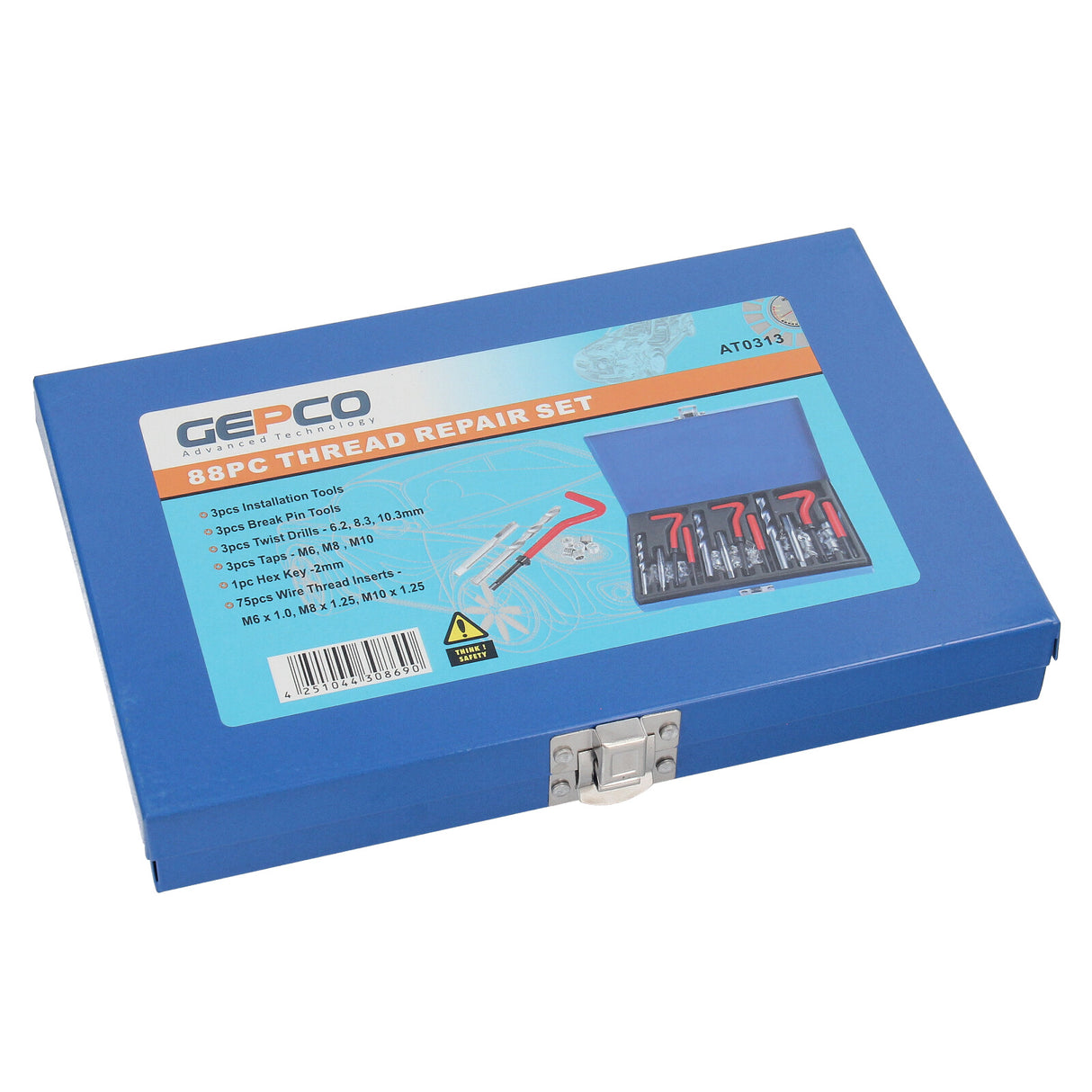 Gewinde-Reparatur-Satz 88-tlg M6 M8 M10