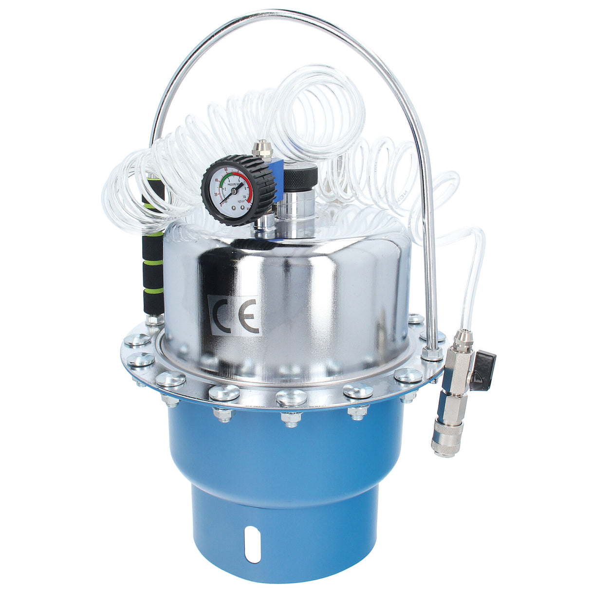 PROFI Druckluft-Bremsenentlüfter+Adapter-Satz Bremsen-Entlüftungsgerät Werkzeug