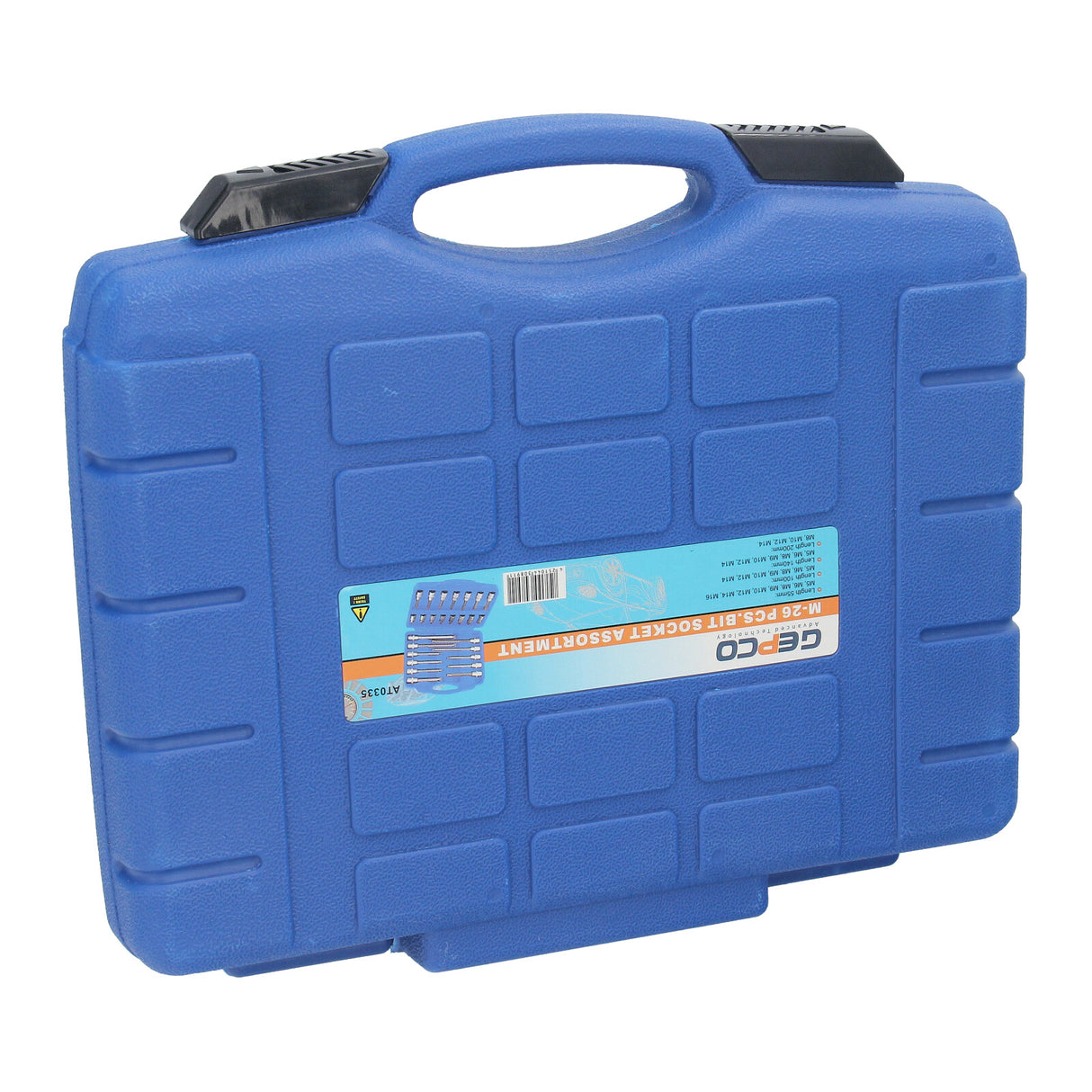 GEPCO 26-tlg Bit-Einsatz-Satz Innenvierkant 1/2" Innenvielzahn für XZN M5-M16