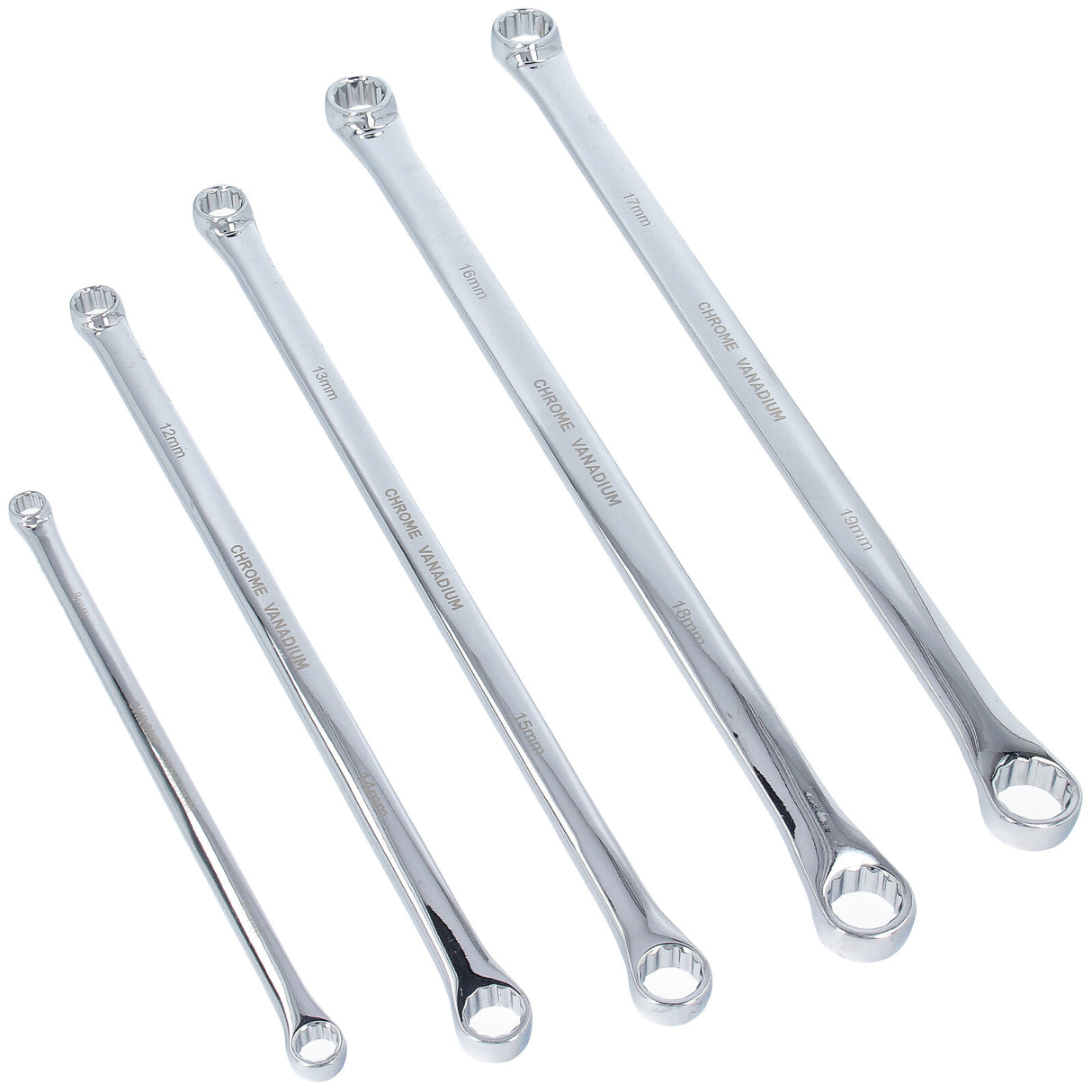 Doppel Ringschlüssel Satz 5-tlg. Vielzahn Schlüssel 8x10 12x14 13x15 16x18 17x19