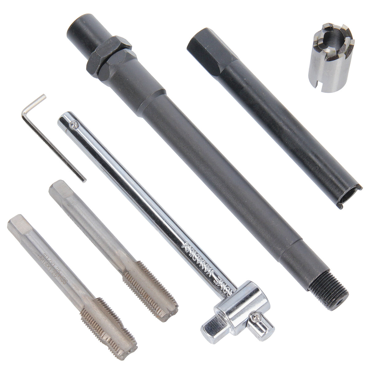 25-tlg Zündkerze Gewinde Reparatursatz Gewindebohrer Set M14 X 1.25