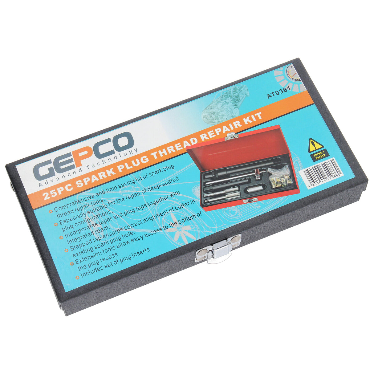 25-tlg Zündkerze Gewinde Reparatursatz Gewindebohrer Set M14 X 1.25