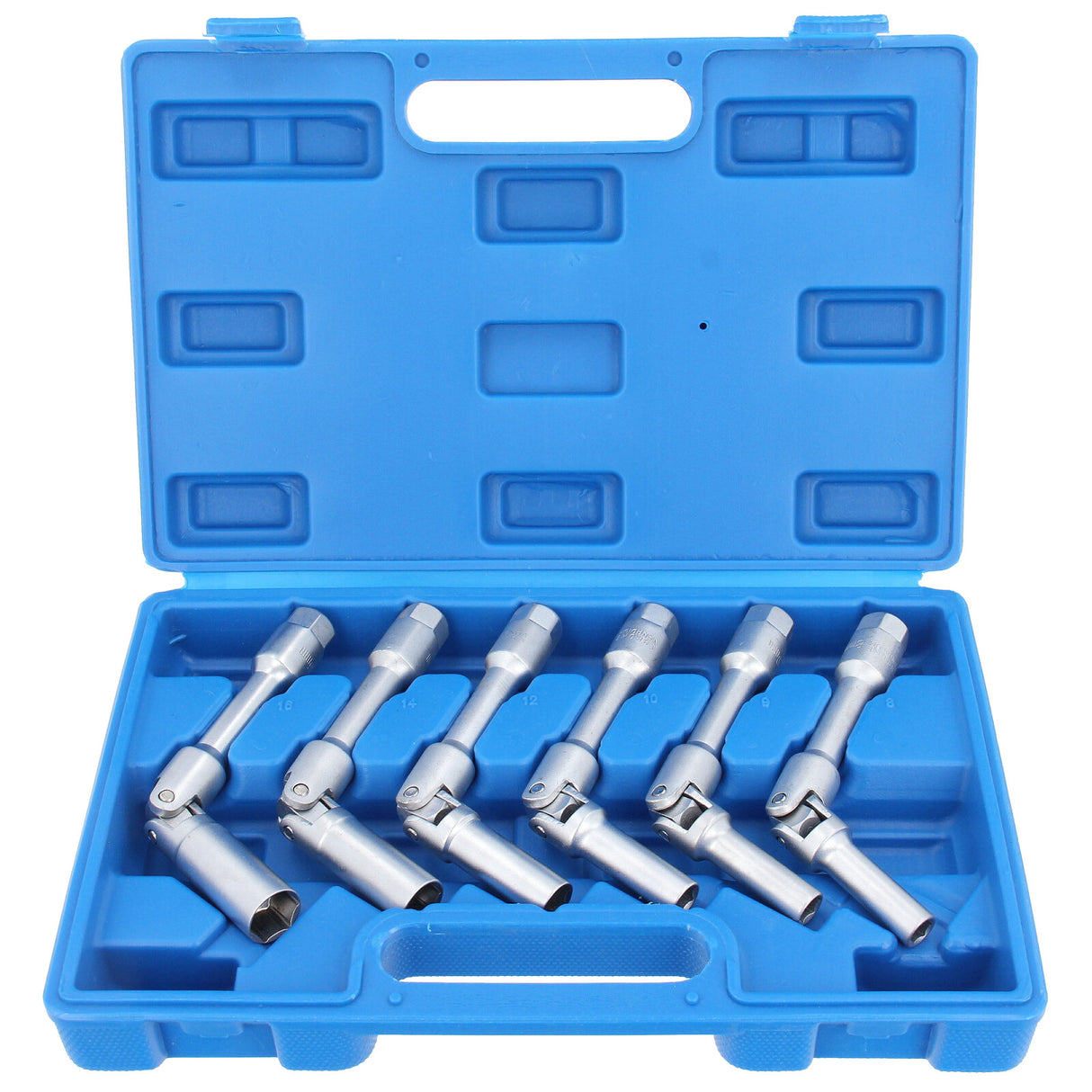 Werkstatt Glühkerzen Nuss Werkzeug Gelenk Einsätze 8-9-10-12-14-16 mm 6-tlg