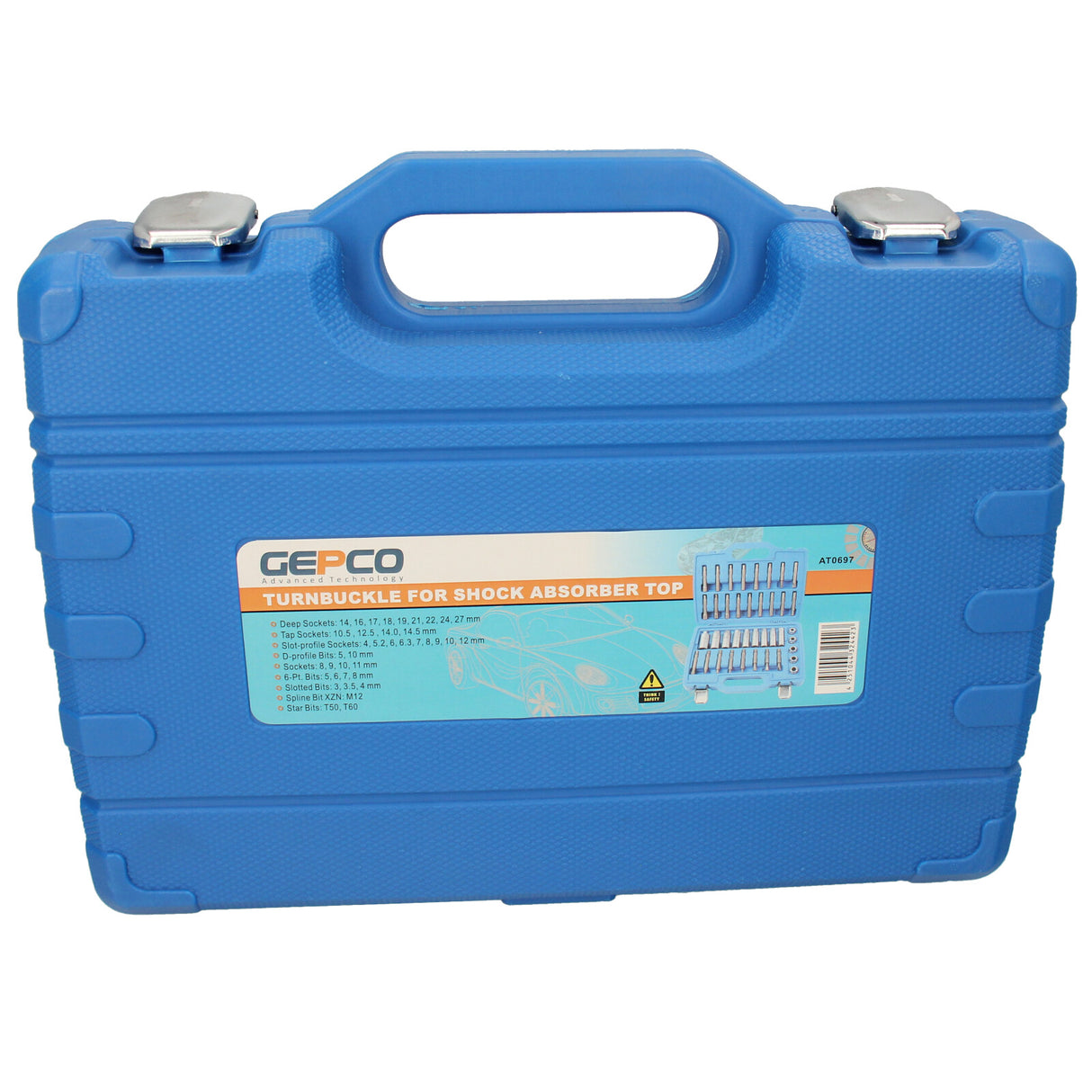 39 tlg. Stoßdämpfer Werkzeug Set Kfz Pkw Schlüssel Dämpferschlüssel Federbein