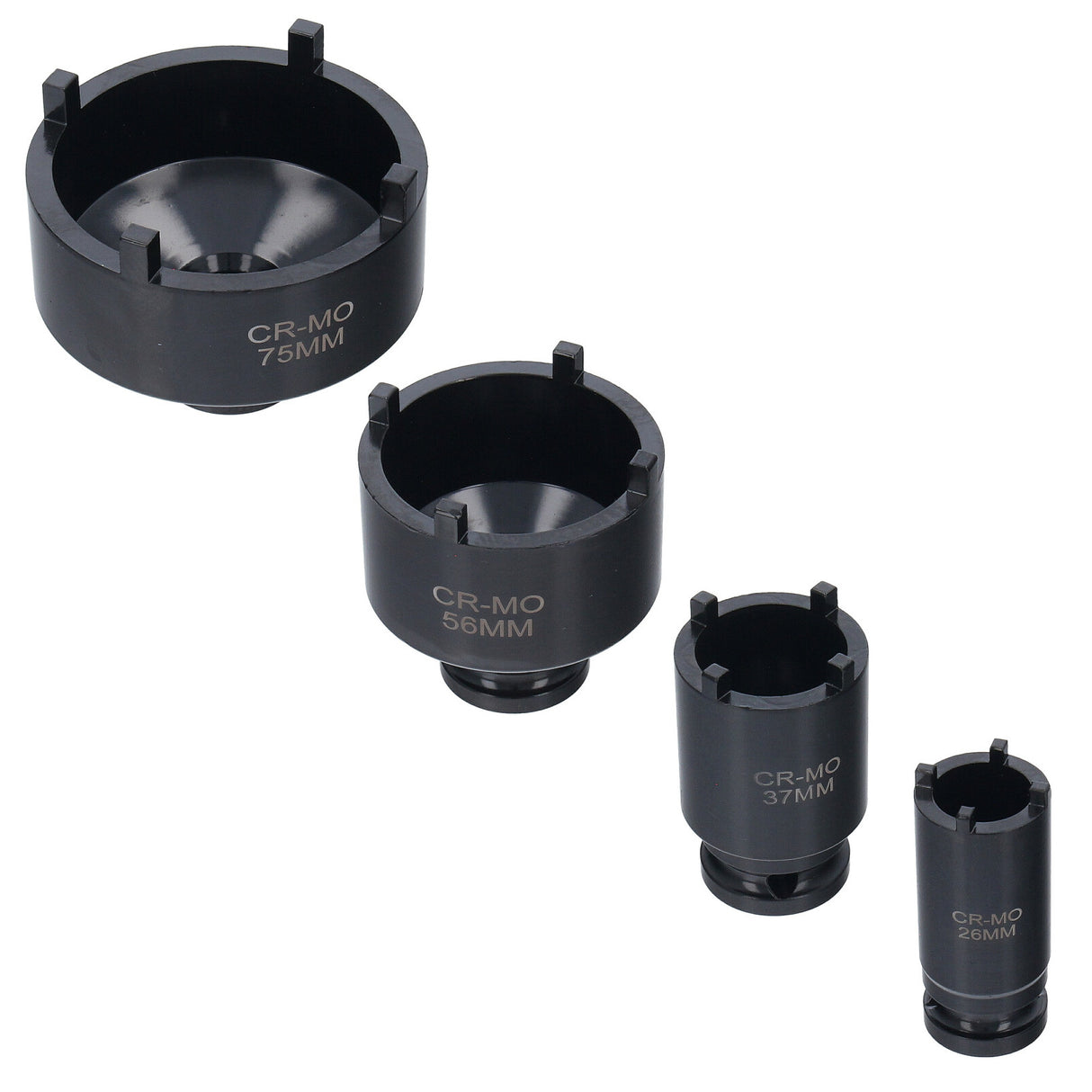 11-tlg. Spezial Einsatz Set Lösen Nutmuttern 22 - 75 mm Schlüssel Werkzeug 1/2"