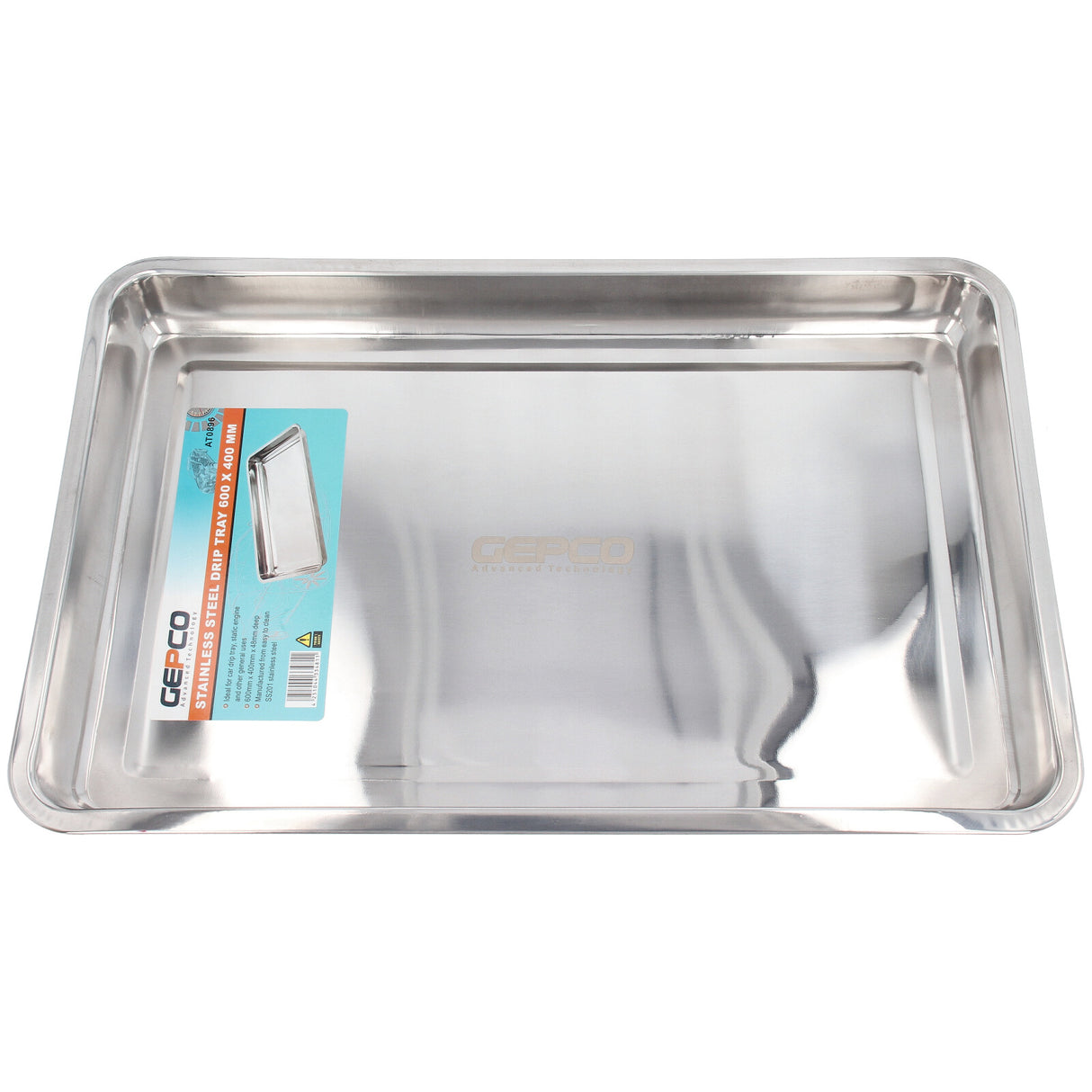 GEPCO Tropfblech Ölauffang Auffangwanne Edelstahl Auffangschale mit Ölsaugtücher