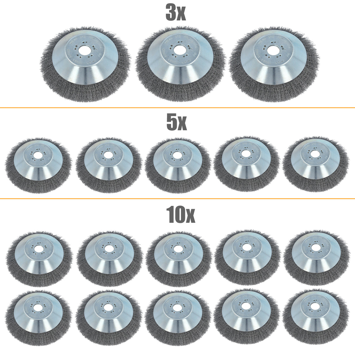 GEPCO 3/5/10-tlg Profi Unkrautbürste Wildkrautbürste Fugenbürste Weich 25,4x200mm