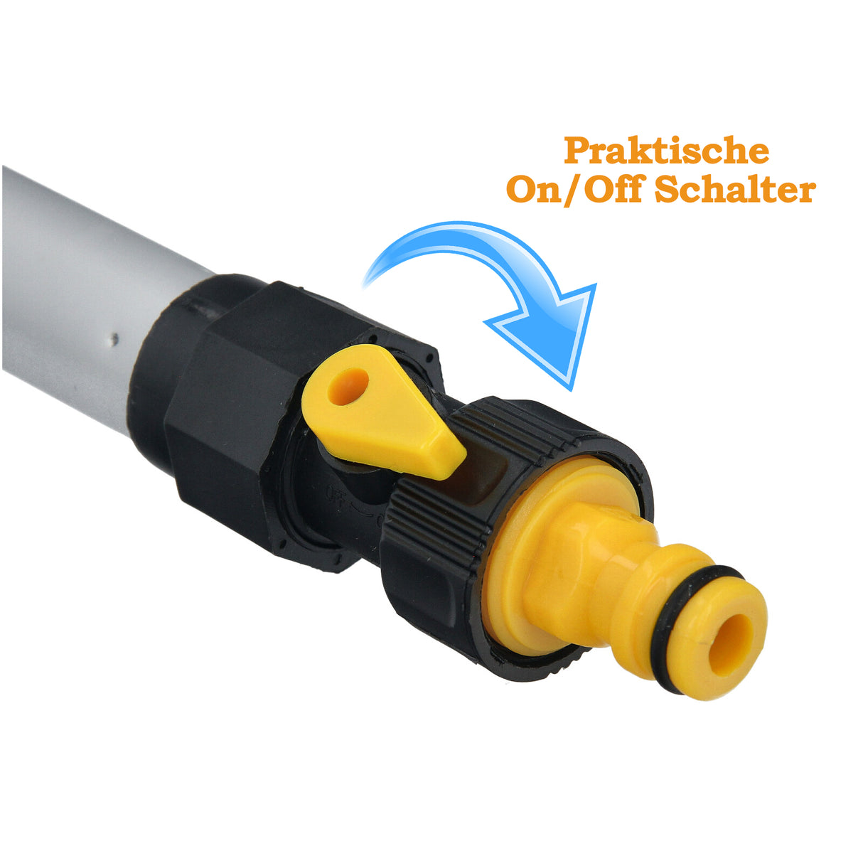 Autowaschbürste Waschbürste ALU Teleskop 110–175cm PKW LKW KFZ Autopflege Längen