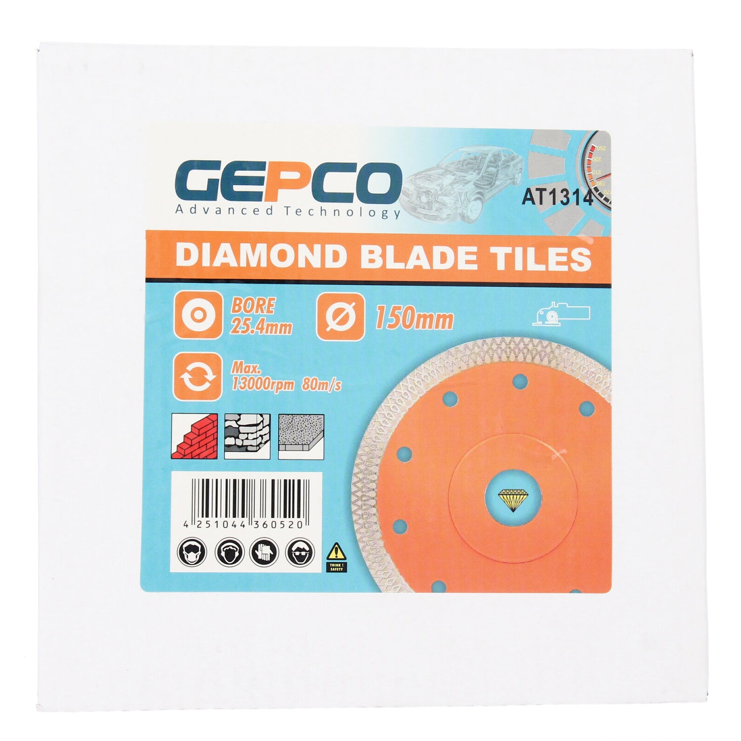 Diamanttrennscheibe Diamantscheibe Fliesen Durchmesser 115 125 150 180 200 mm