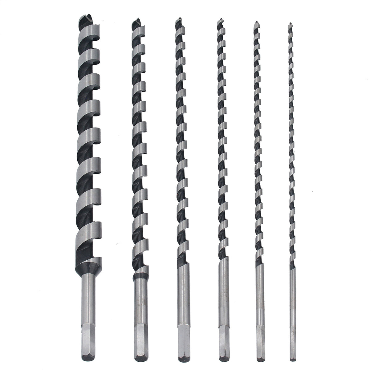 6tlg Set Holzbohrer Spiralbohrer Schlangenbohrer Durchmesser 6-25mm Länge 460 mm