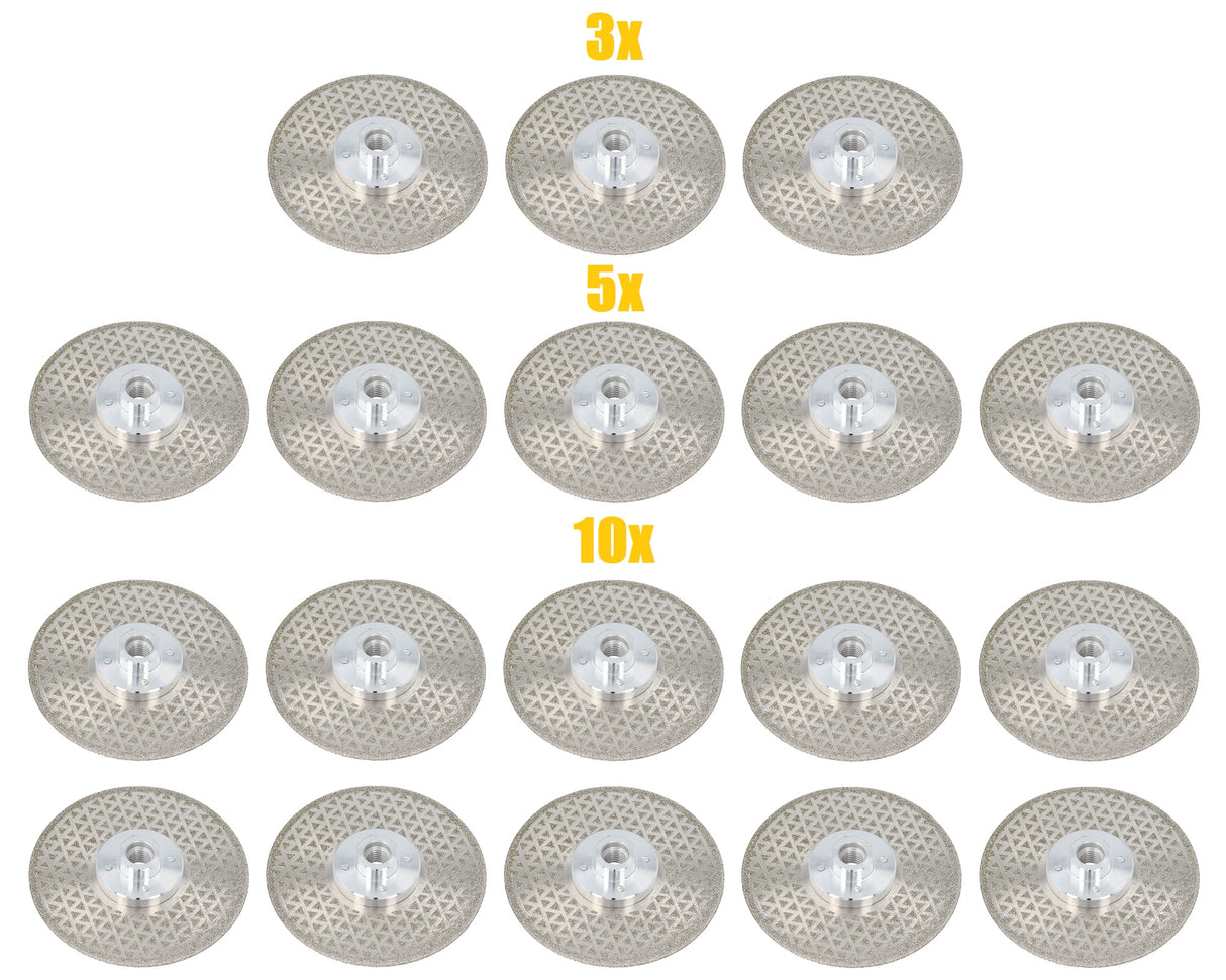Profi Diamanttrennscheibe Diamantscheibe 125 mm M14 für Naturstein Beton 3/5/10