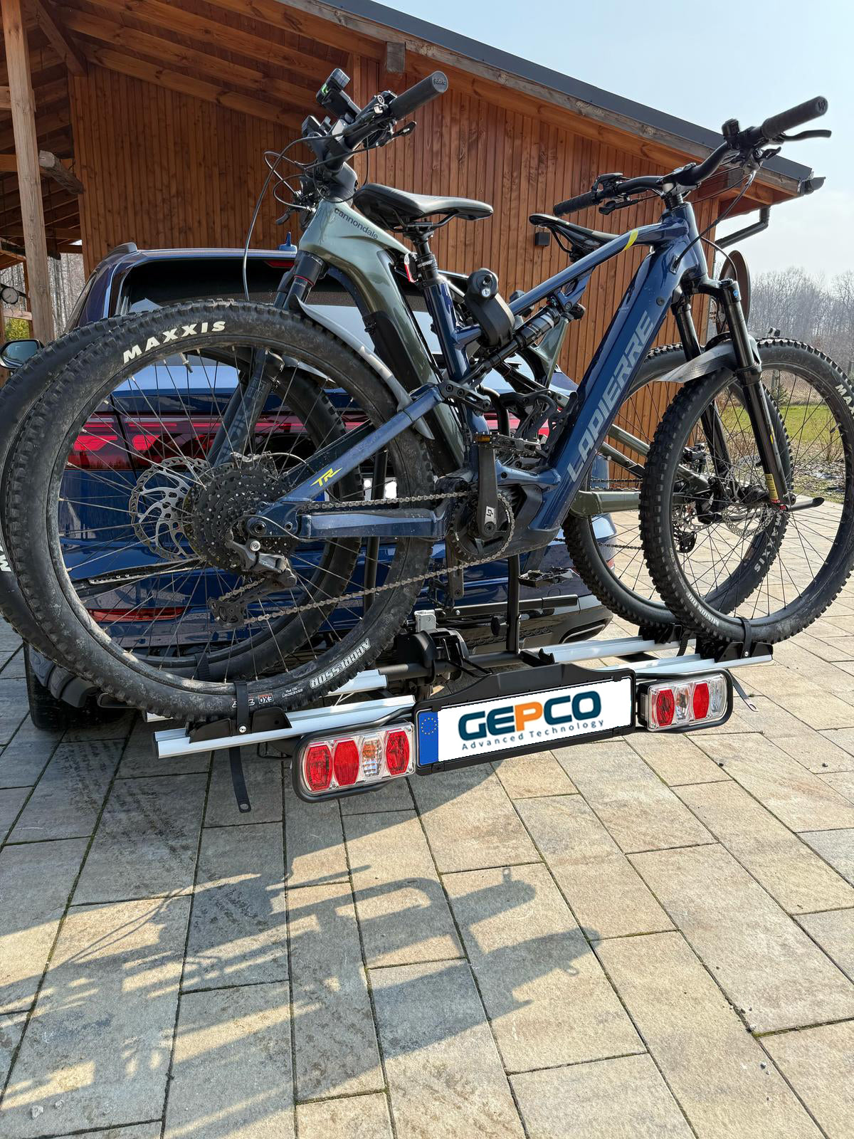 GEPCO Fahrradträger für 2 Fahrräder E-Bikes Heckträger Anhängerkupplung 60 kg