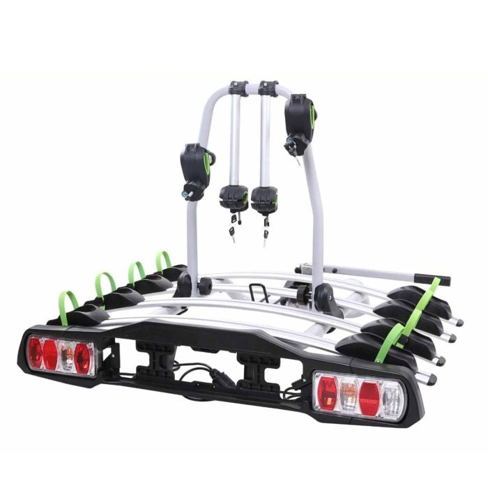 GEPCO Fahrradträger für 4 Fahrräder Heckträger Anhängerkupplung klappbar 60 kg