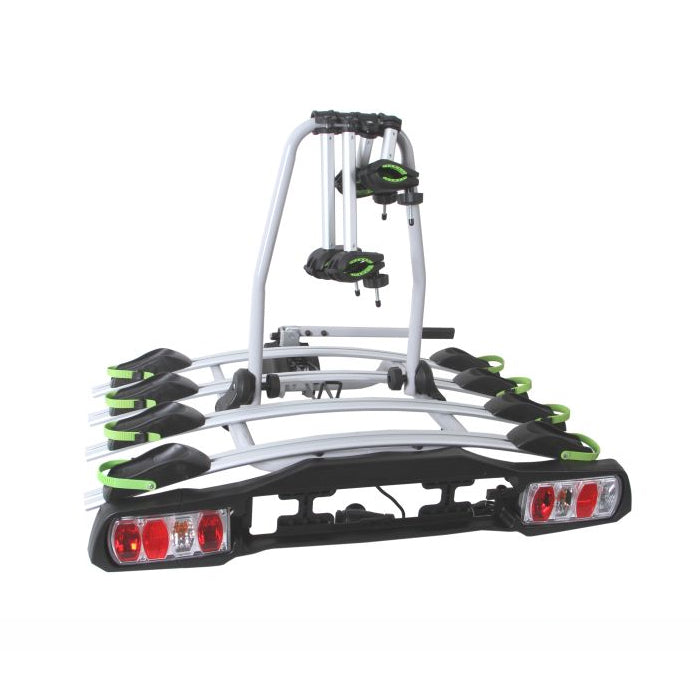 GEPCO Fahrradträger für 4 Fahrräder Heckträger Anhängerkupplung klappbar 60 kg