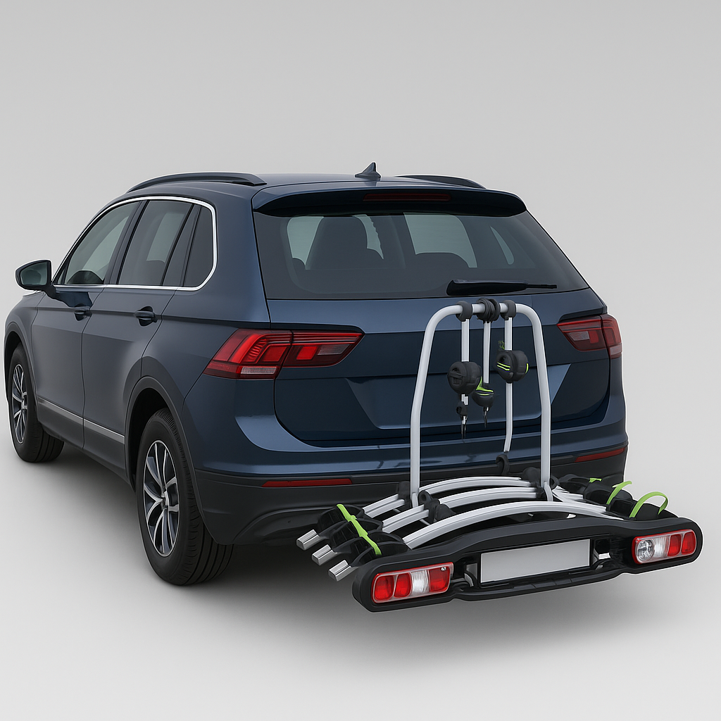 GEPCO Fahrradträger für 4 Fahrräder Heckträger Anhängerkupplung klappbar 60 kg