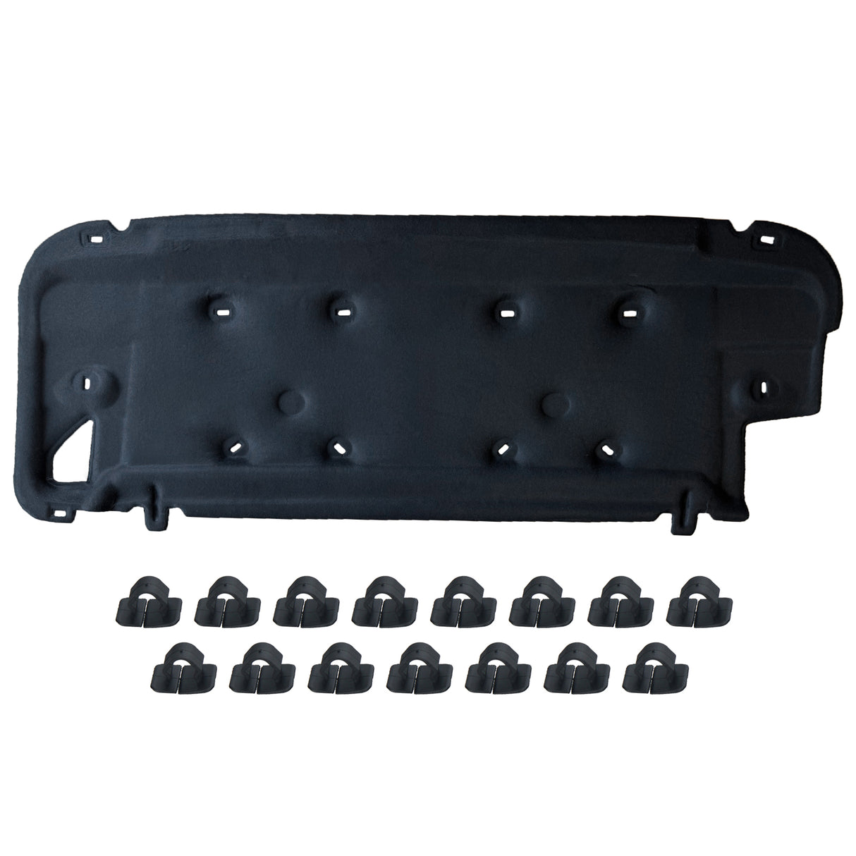 GEPCO Motorhaubendämmung Dämmmatte für RANGE ROVER EVOQUE L538 2011-2018 mic Clips