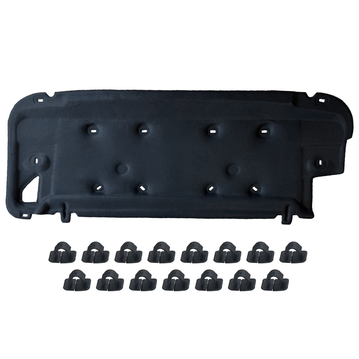 GEPCO Motorhaubendämmung Dämmmatte für RANGE ROVER EVOQUE L538 2011-2018 mic Clips