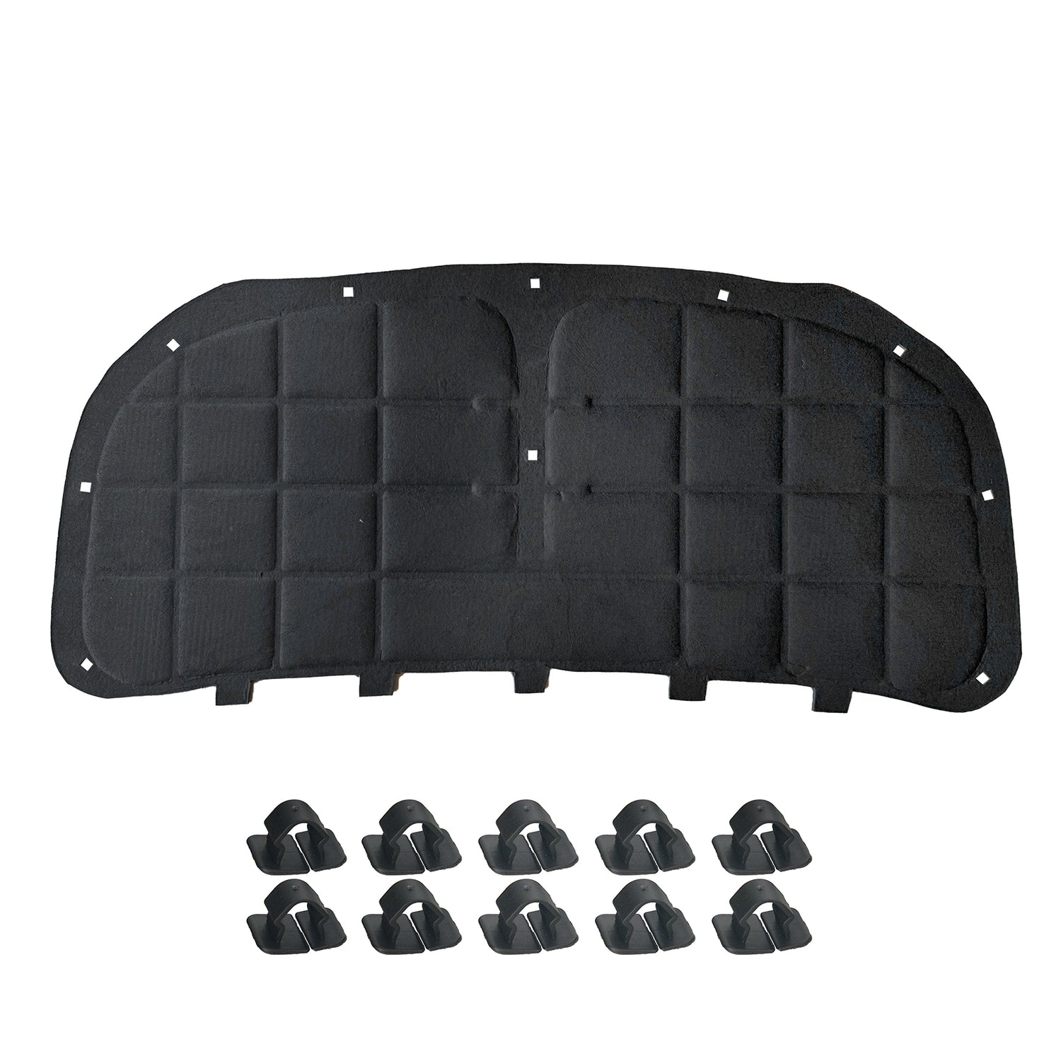 GEPCO Motorhaubendämmung Dämmmatte mit Clips für VW Touran 1T3 Caddy 2K 2C 10-15