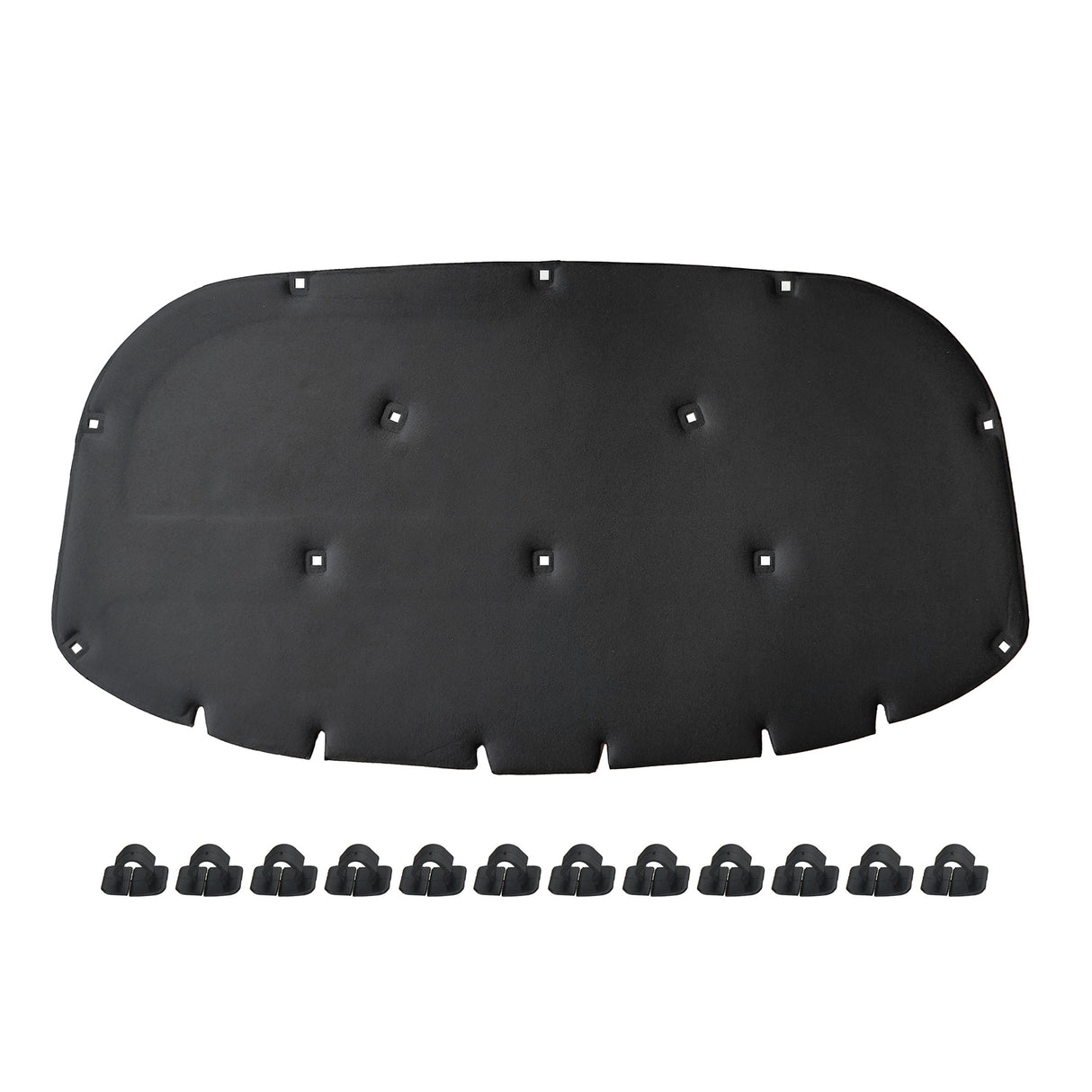 GEPCO Motorhaubendämmung Dämmmatte für VW TOUAREG II 12010-2017 mit Clips