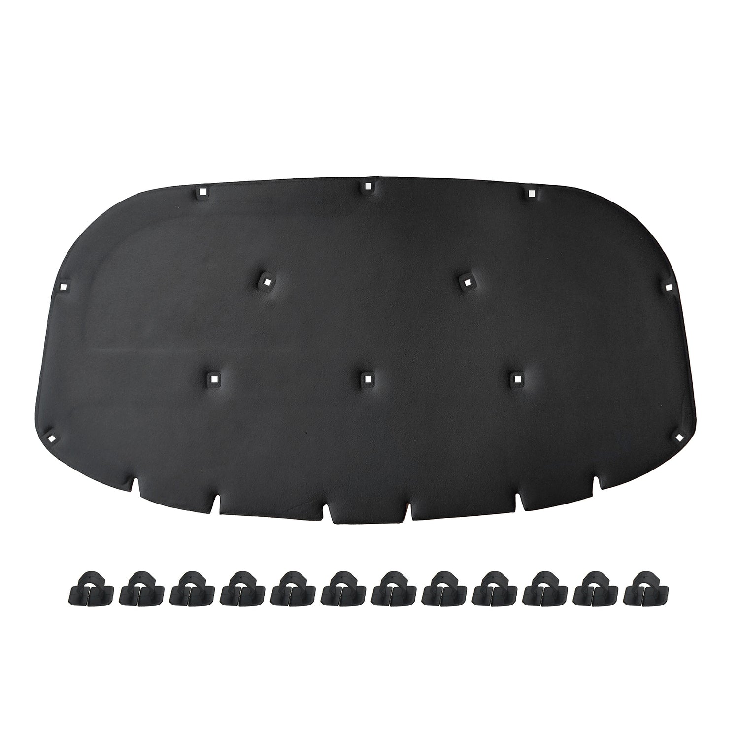 GEPCO Motorhaubendämmung Dämmmatte für VW TOUAREG II 12010-2017 mit Clips