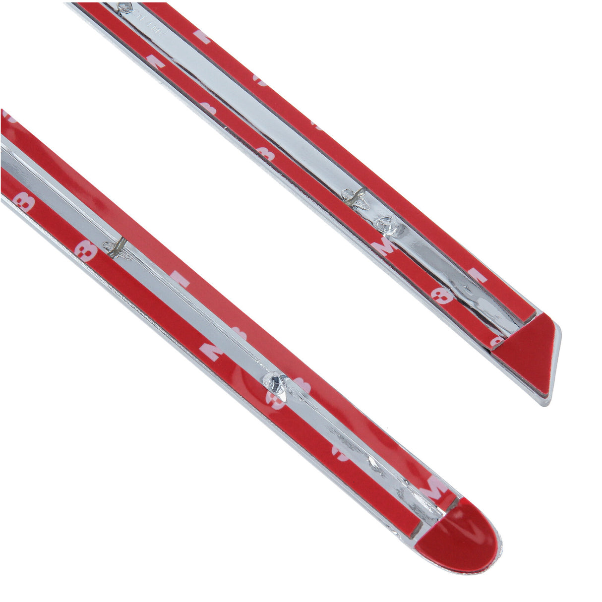 GEPCO ZIERLEISTEN for VW Passat B6, set of front and rear door trims, featuring a red design and silver accents.