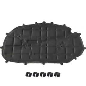 GEPCO hood insulation mat front view showing full surface pattern and mounting points