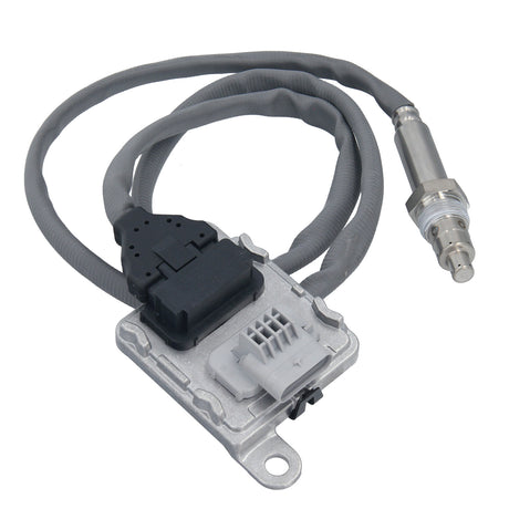 A photo shows a NOX sensor against a blue sky, symbolizing its role in reducing emissions.