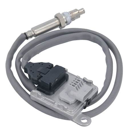 The photo shows a NOX sensor against a background of leaves, symbolizing its role in reducing emissions and protecting the environment.