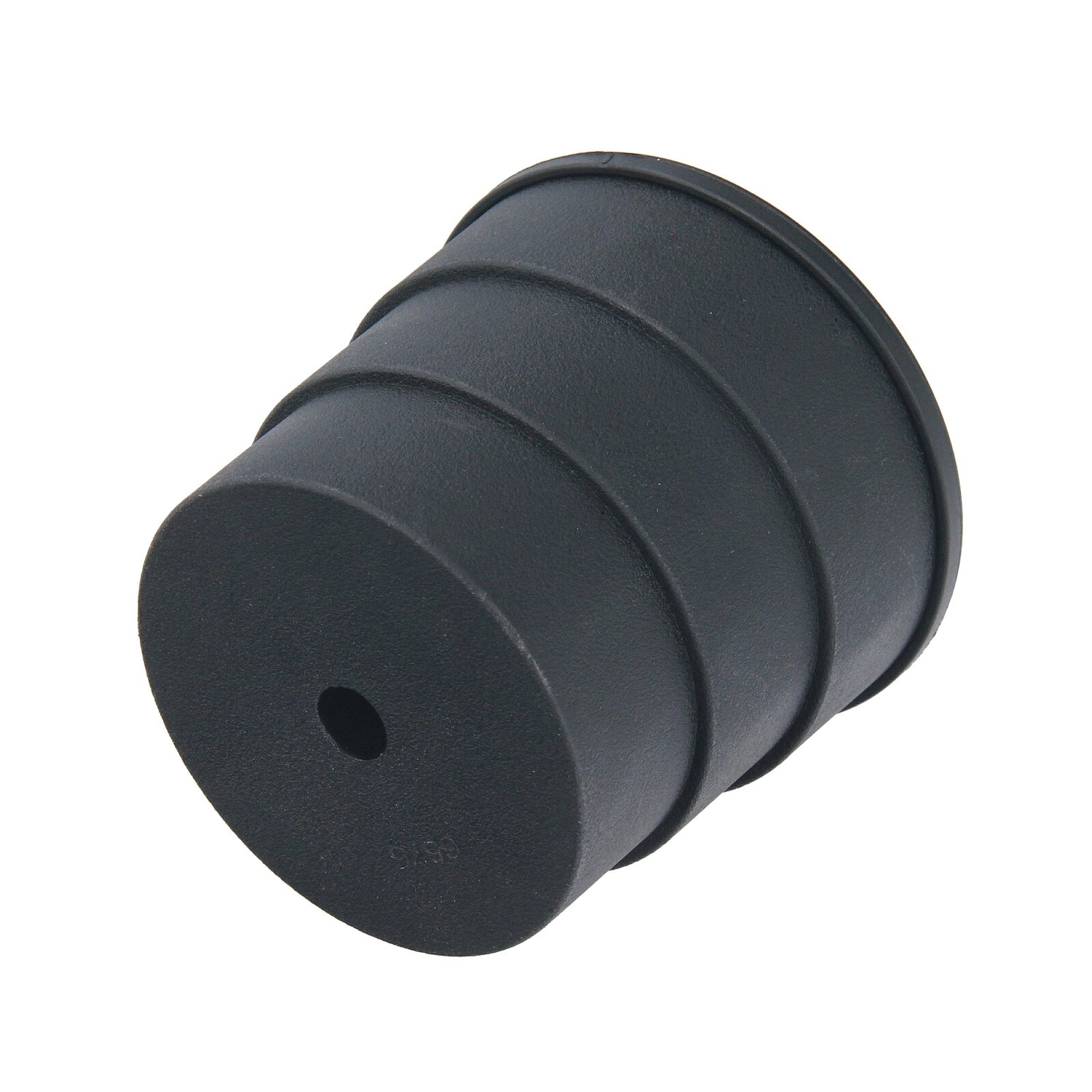 Turbo boost leak test adapter in action, testing a large diameter charge air hose. Adapter connected for pressure testing.