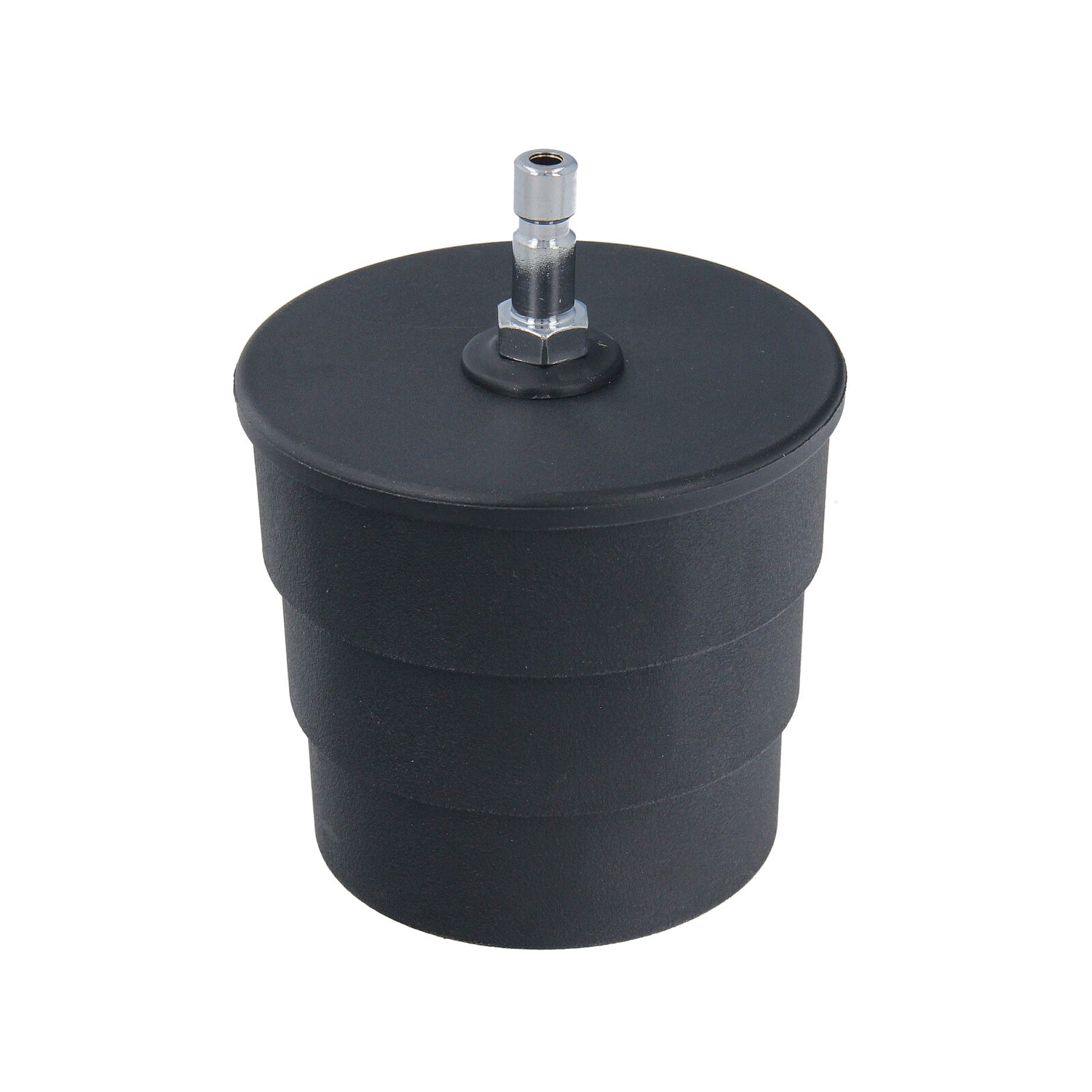 Turbo boost leak tester adapter with stepped sizes: 65mm, 70mm, and 75mm. Full product view.