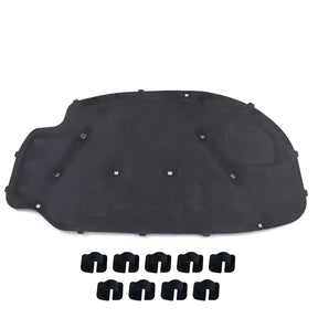 VW Golf V Jetta Engine Hood Insulation Mat - Precision Sound Deadening Pad with Mounting Clips