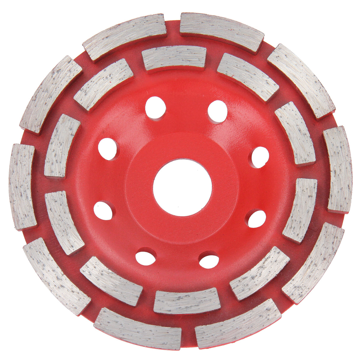 3/5/10 Diamant Schleiftopf Zweireihig Topfscheibe Schleifteller Beton Ø125mm Rot