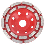 3/5/10 Diamant Schleiftopf Zweireihig Topfscheibe Schleifteller Beton Ø125mm Rot