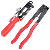 Pinza a morsetto Pinza a orecchio Pinza per fascette stringitubo Set di pinze per manicotti dell'asse 2 pezzi Pinza per fascette stringitubo con taglierino SET