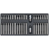 40 pcs. Jeu d'embouts Torx à dents multiples, écrous à six pans creux 1/2" 3/8"