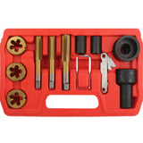 Gewindebohrer Schneideisen Reparatur Satz für Radmuttern und Bolzen 12-tlg