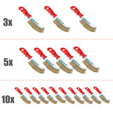Drahtbürste Stahlbesen Stahlbürste Handbürste Messingbürste Bremsenbürste 3/5/10