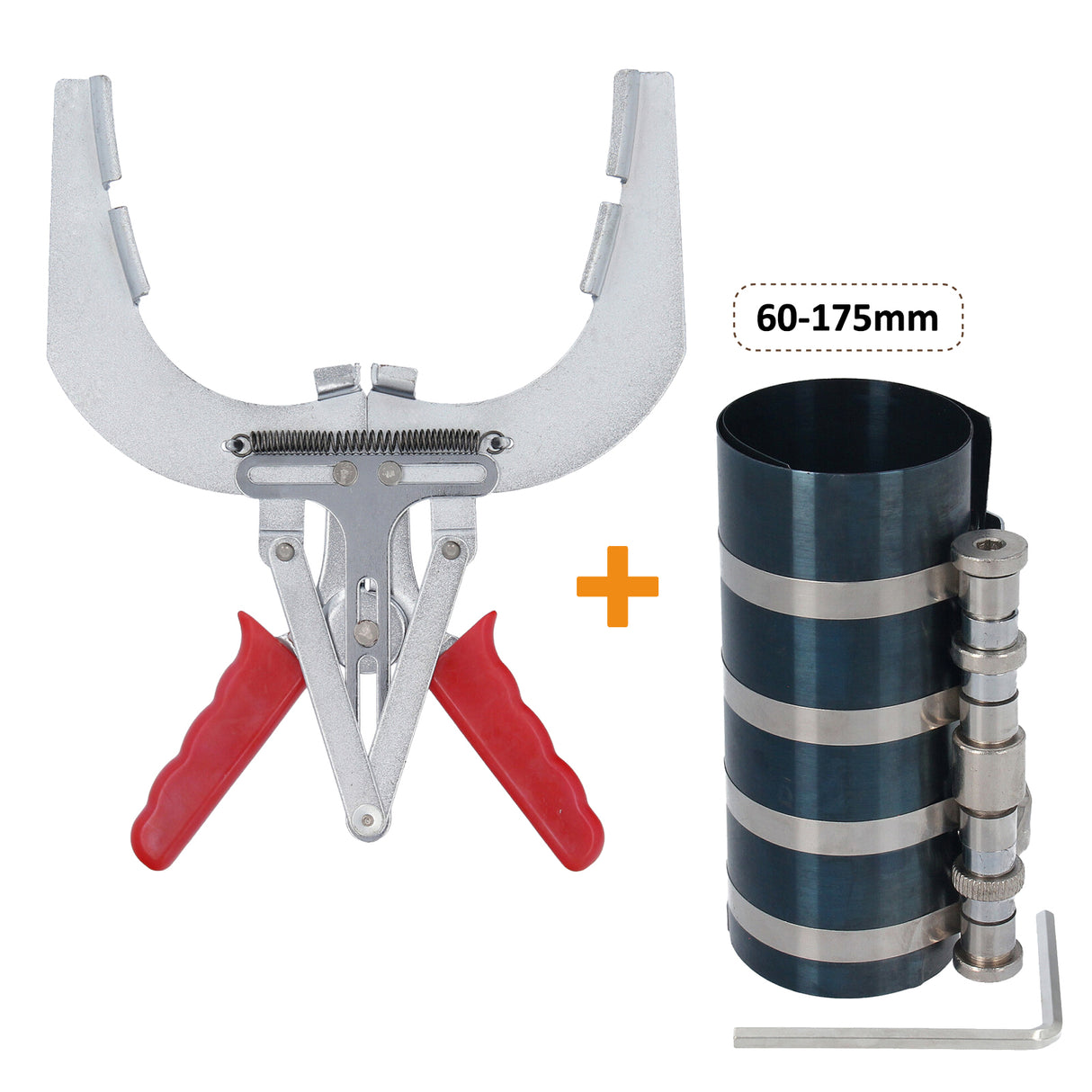 Kolbenringzange 110-160 mm mit Kolbenring Spannband Kolbenringspanner 60-175mm