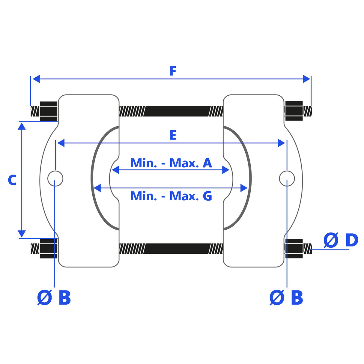 Trennmesser für Kugellager 39 - 225 mm mit Ergänzungskit für Kugellager-Abzieher
